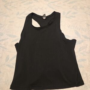 Yogalicious Black Sleeveless Crop Top